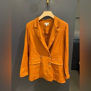 EVEREVE Alexa Linen Blazer-runs large